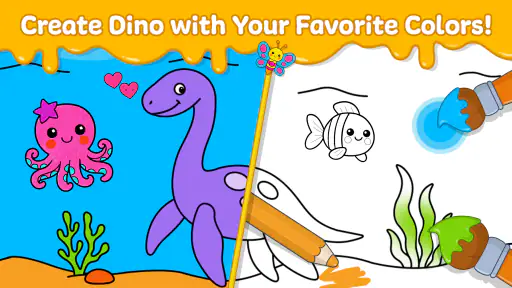 Dino Coloring Game 2