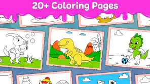 Dino Coloring Game screenshot