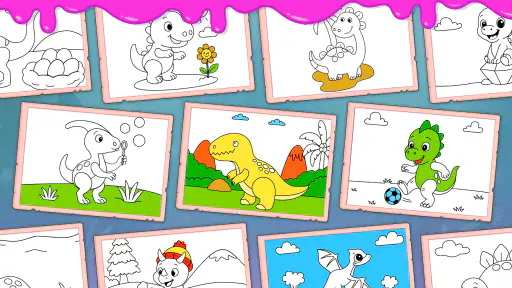 Dino Coloring Game 7