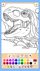 Dinosaurio juego de color screenshot