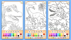 Dinosaurio juego de color screenshot