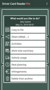 Driver Card Reader screenshot