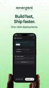 Emergent AI: Vibe Code Apps screenshot