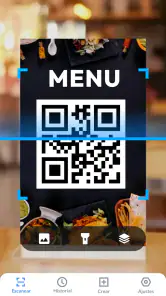 Escaner de códigos QR y barras screenshot