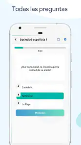 Exame de Nacionalidad Española screenshot