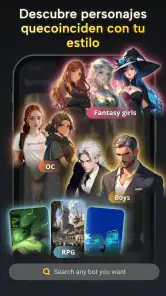 Fantasia: Chat IA Personajes screenshot