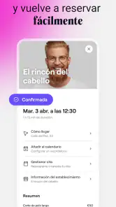Fresha para clientes screenshot