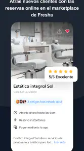 Fresha para negocios screenshot