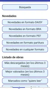 Gestor ONCE libros digitales screenshot