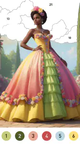 Gown Color - Color por número screenshot