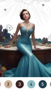 Gown Color - Color por número screenshot