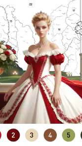 Gown Color - Color por número screenshot