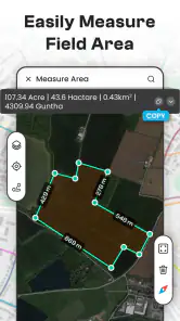 GPS Land Field Area Calculator screenshot