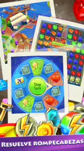 Gummy Drop! Combina 3 y viaja screenshot