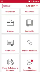GVA PuntLABORA screenshot