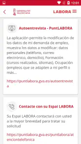 GVA PuntLABORA screenshot