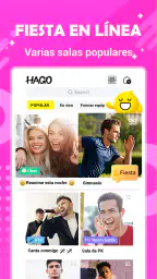 Hago- Fiesta, Chat, En vivo 1