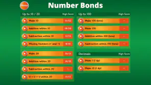 Hit the Button Maths screenshot