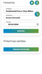 Horarios Tren, Metro y Tranvía screenshot