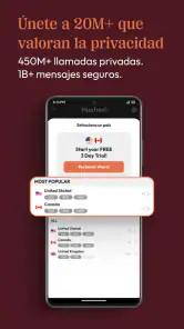 Hushed  2do número de teléfono screenshot
