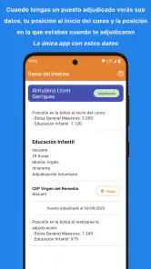 Interinos CV. Bolsas Educación screenshot