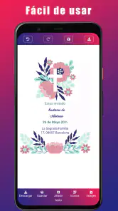 Invitación Comunión Bautismo screenshot