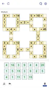 Juego Matemático, Crossmath screenshot