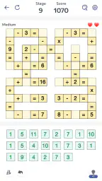 Juego Matemático, Crossmath 6