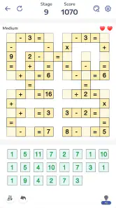 Juego Matemático, Crossmath screenshot