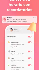 Lactancia y Baby tracker Erby screenshot