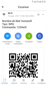 Lector de códigos QR y barras screenshot
