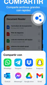 Lector de documentos: PDF,Word screenshot