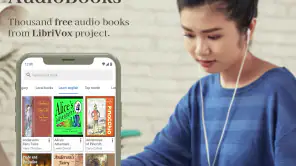 LibriVox: Audio bookshelf screenshot