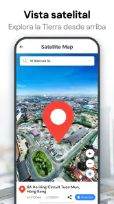 Mapa satelital GPS tierra vivo screenshot