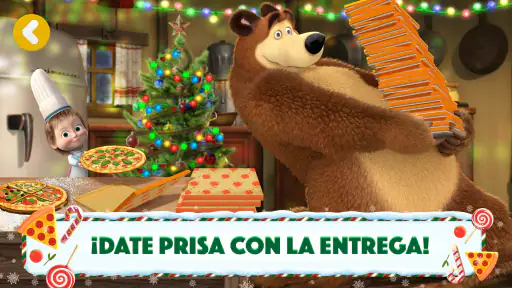 Masha y el Oso Juegos de Pizza 4