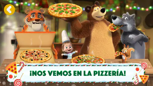 Masha y el Oso Juegos de Pizza 6