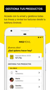 MASMOVIL - Área de cliente screenshot