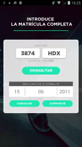 Matrículas España screenshot