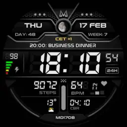 MD170B Digital watch face 8