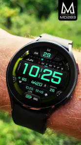 MD283 3D Digital watch face screenshot