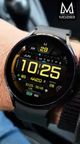 MD283 3D Digital watch face screenshot
