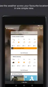 Met Office Weather Forecast screenshot