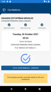 miCita previa screenshot