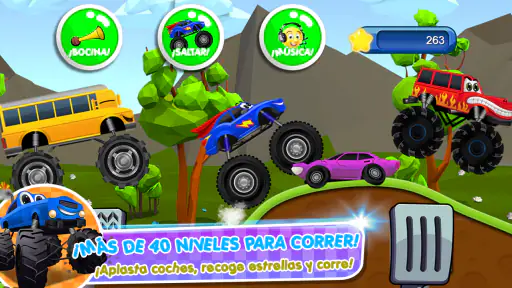 Monster Trucks Game for Kids 2 4