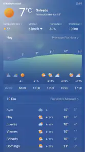MSN El Tiempo: Previsión, mapa screenshot