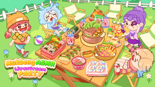 Mukbang ASMR Livestream Party 1