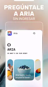 Navegador privado Opera con IA screenshot