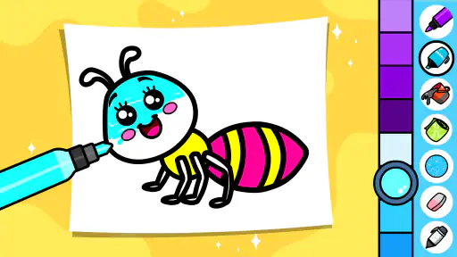 Niños colorear: dibujos juegos 3