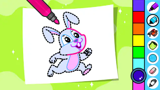 Niños colorear: dibujos juegos 4