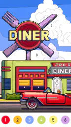 Nostalgia Color by number game 1